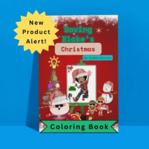 saving blake's christmas coloring book