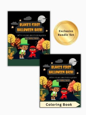 blake's first halloween bash! bundle: storybook + coloring book