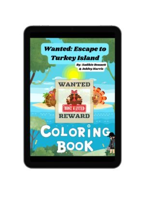 Wanted: Escape to Turkey Island Coloring eBook